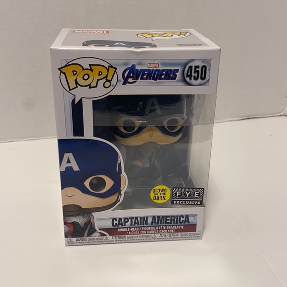 Marvel Avengers Captain America 450 Glow in the dark FYE Exclusive